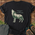 Howling Wolf Protect Wildlife T-Shirt