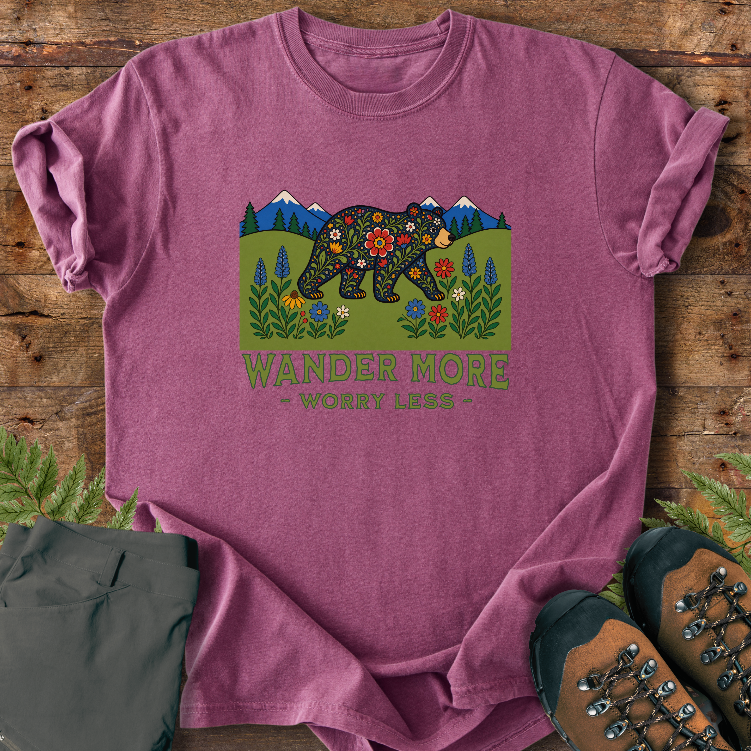 Wander More Bear T-Shirt