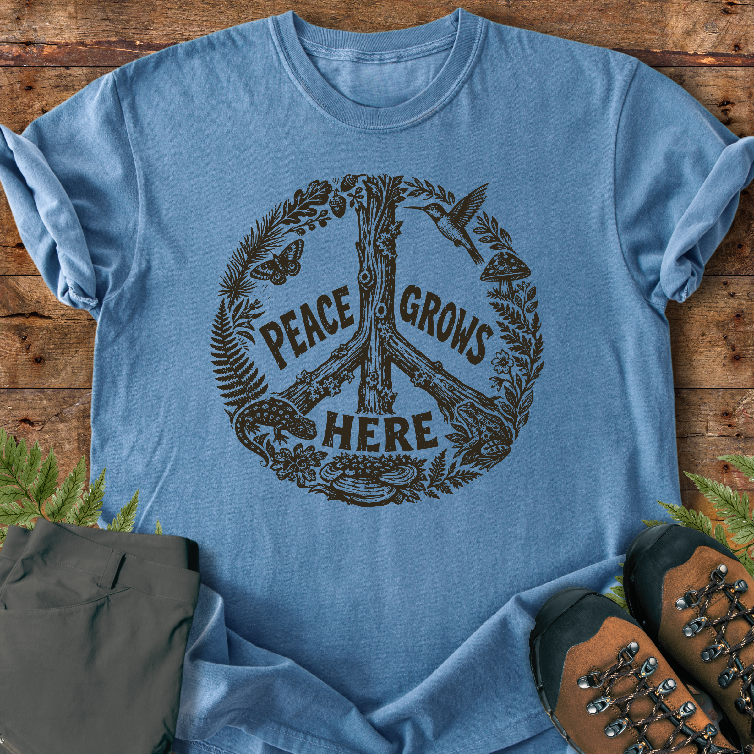 Peace Grows Here T-Shirt