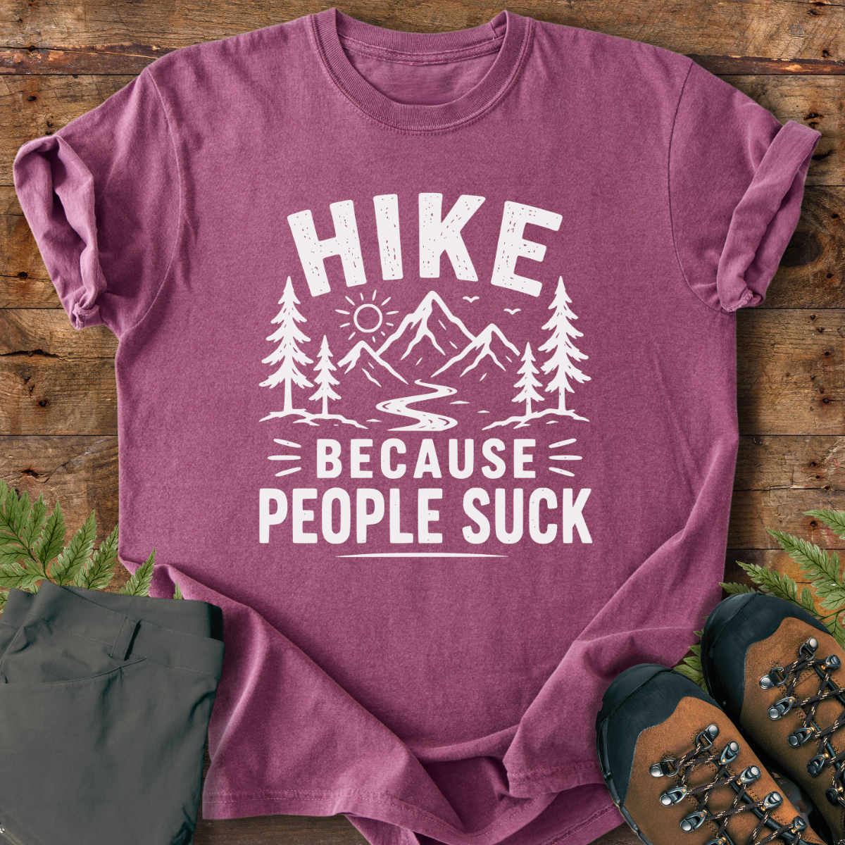 Hike Because People T-Shirt