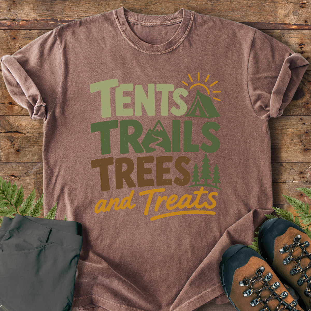 Tents Trails Treats T-Shirt