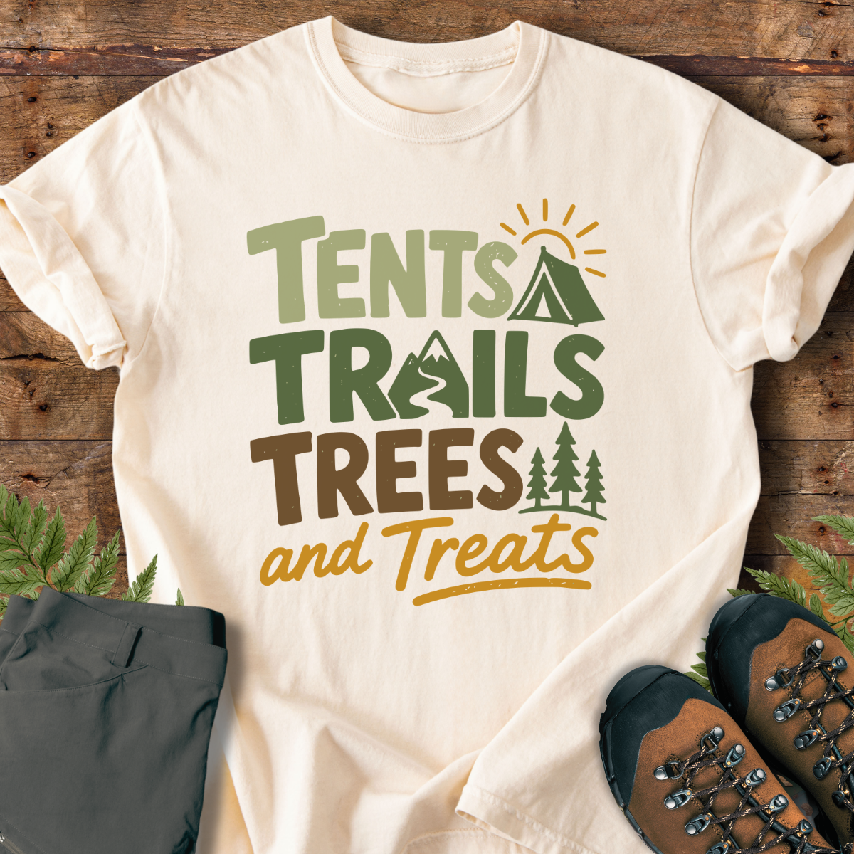 Tents Trails Treats T-Shirt