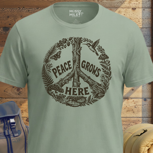 Peace Grows Here T-Shirt