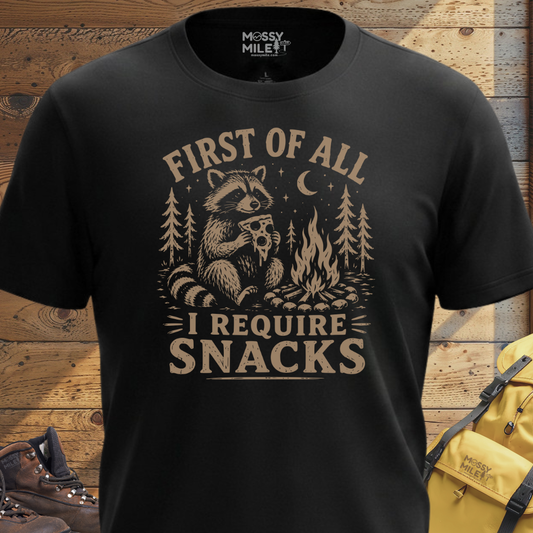 I Require Snacks T-Shirt