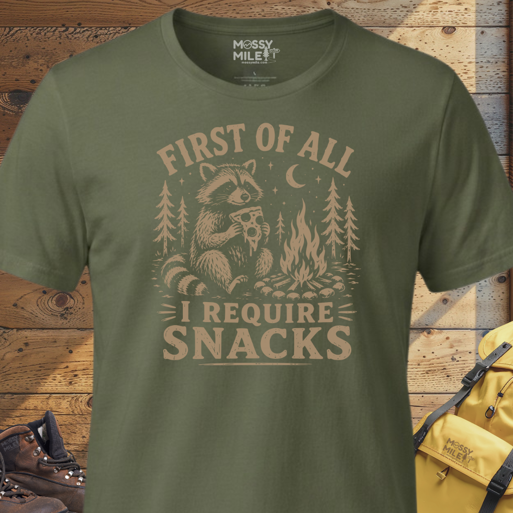 I Require Snacks T-Shirt