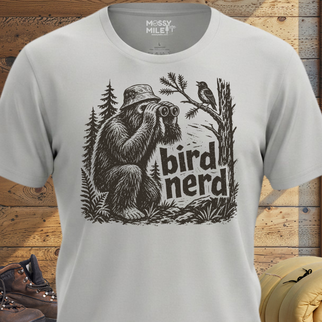 Bigfoot Bird Nerd T-Shirt