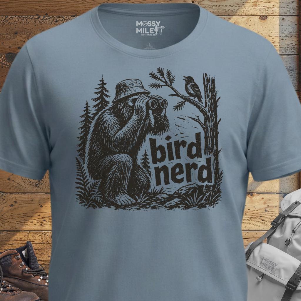 Bigfoot Bird Nerd T-Shirt