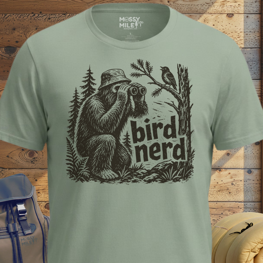 Bigfoot Bird Nerd T-Shirt