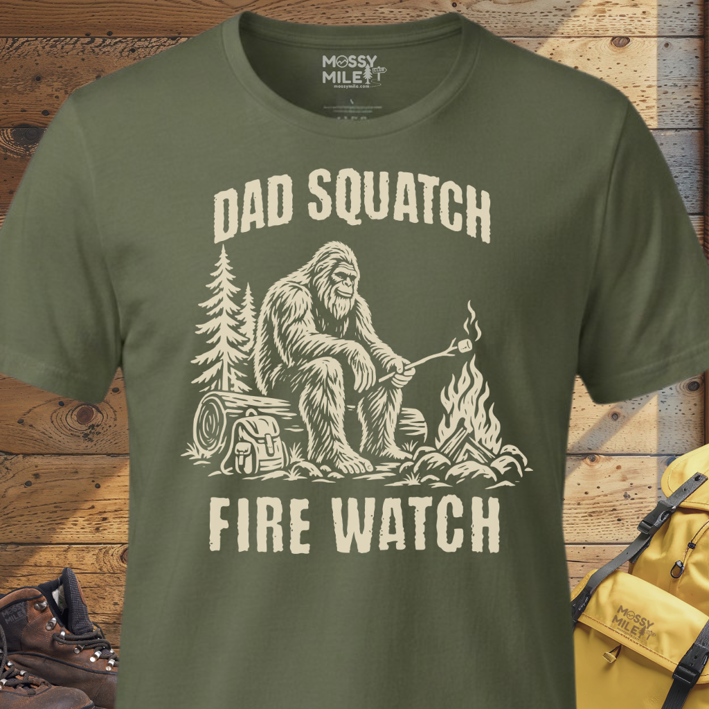 Dad Squatch Fire Watch T-Shirt