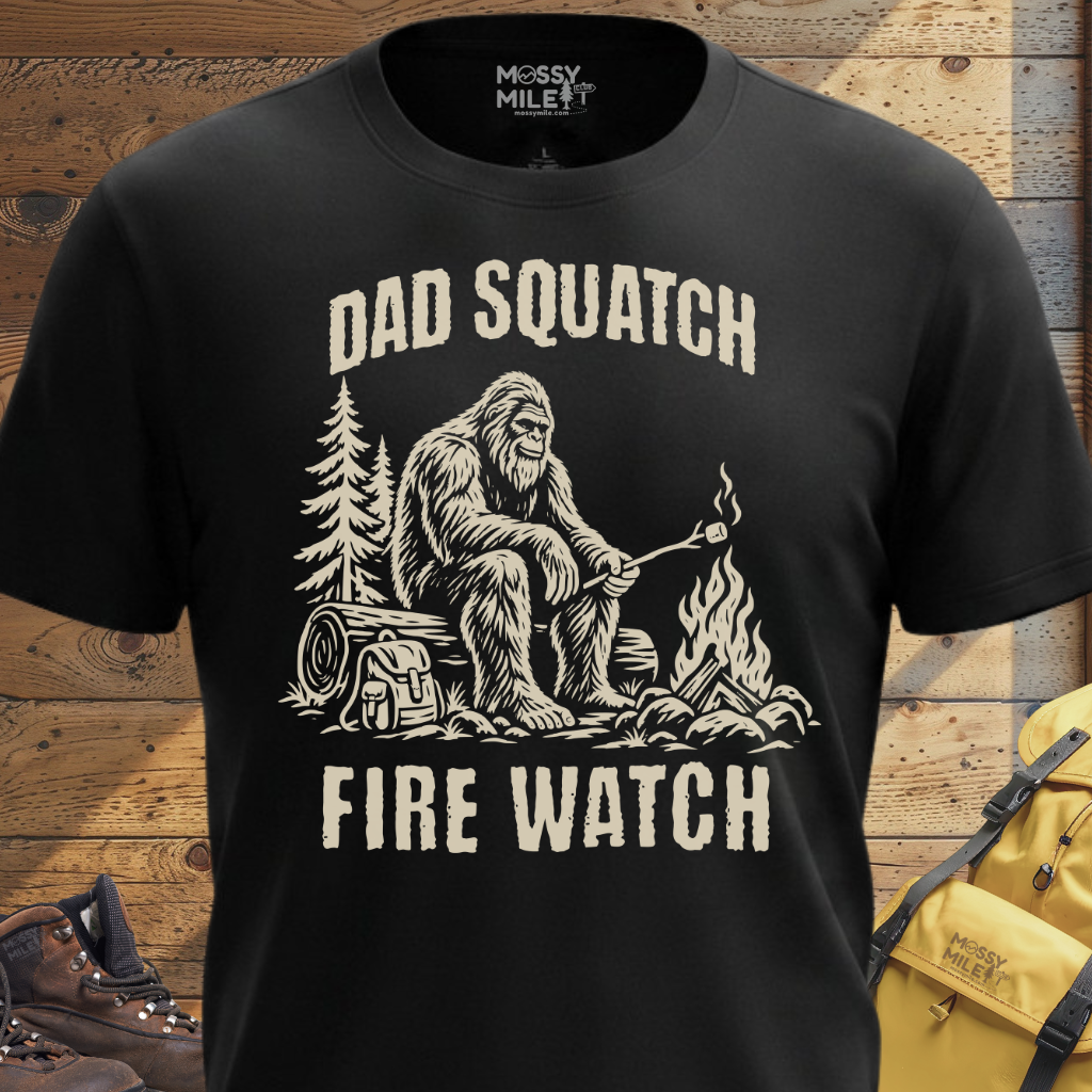 Dad Squatch Fire Watch T-Shirt